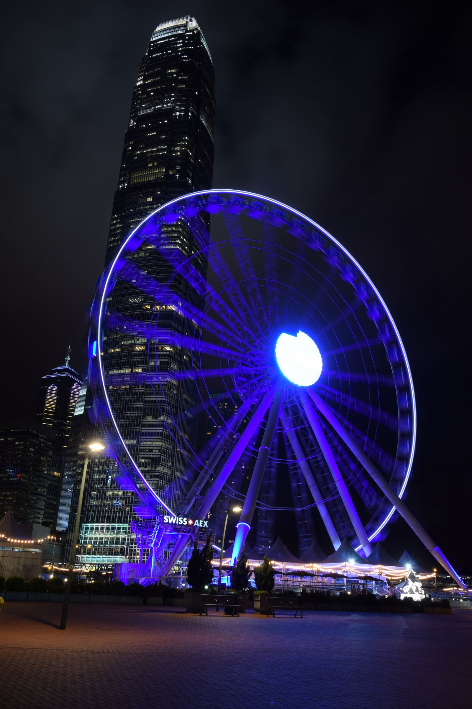 Nikon D5300 sample photo. Ferris wheel, hong kong photography