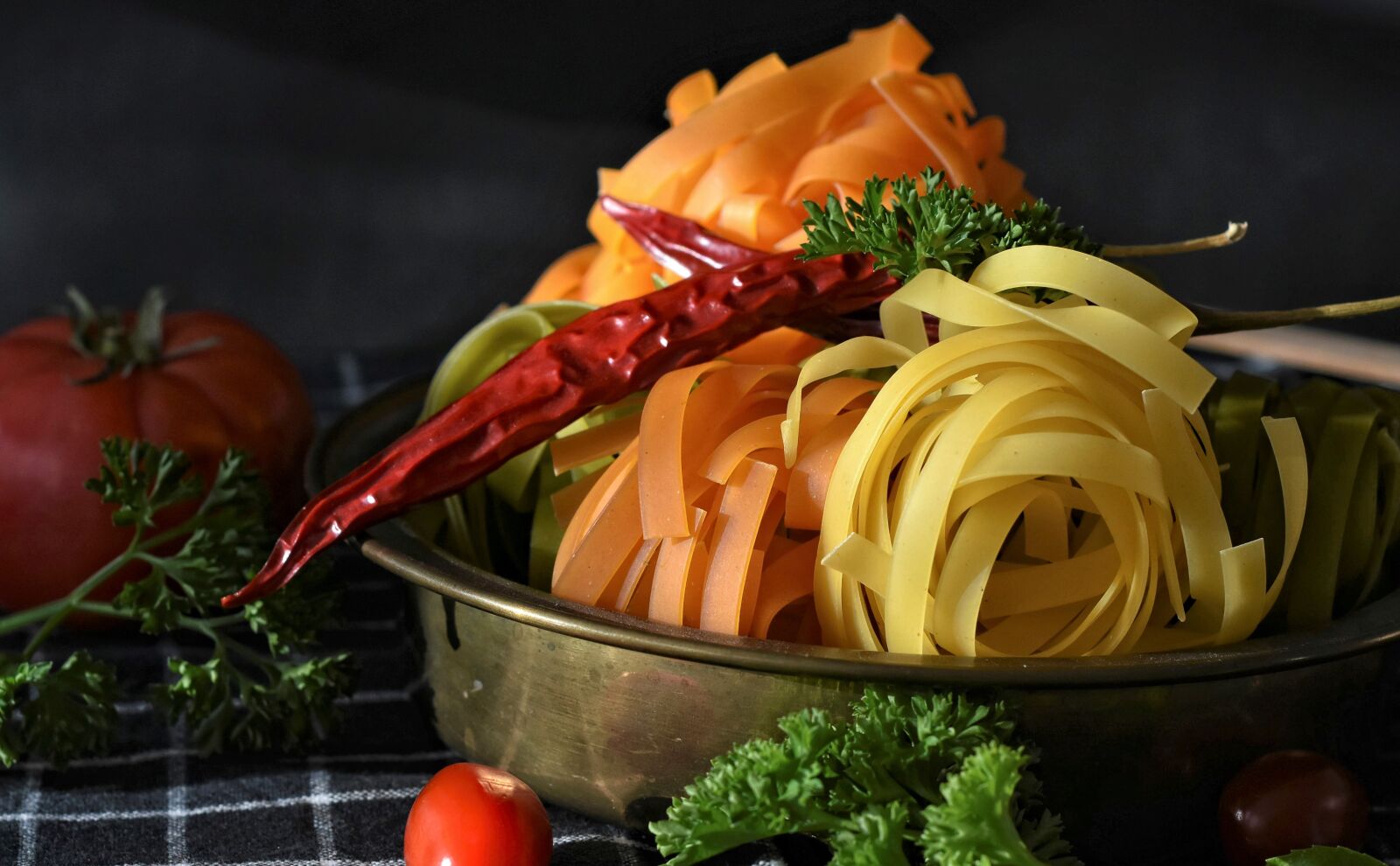 Nikon D7200 sample photo. Noodles, tagliatelle, pasta photography