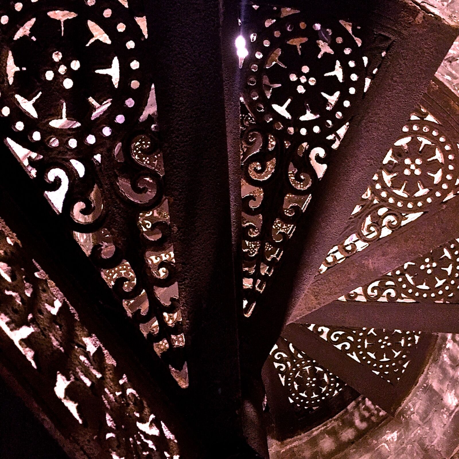 Apple iPhone 6 sample photo. Iron, spiral, staircase photography