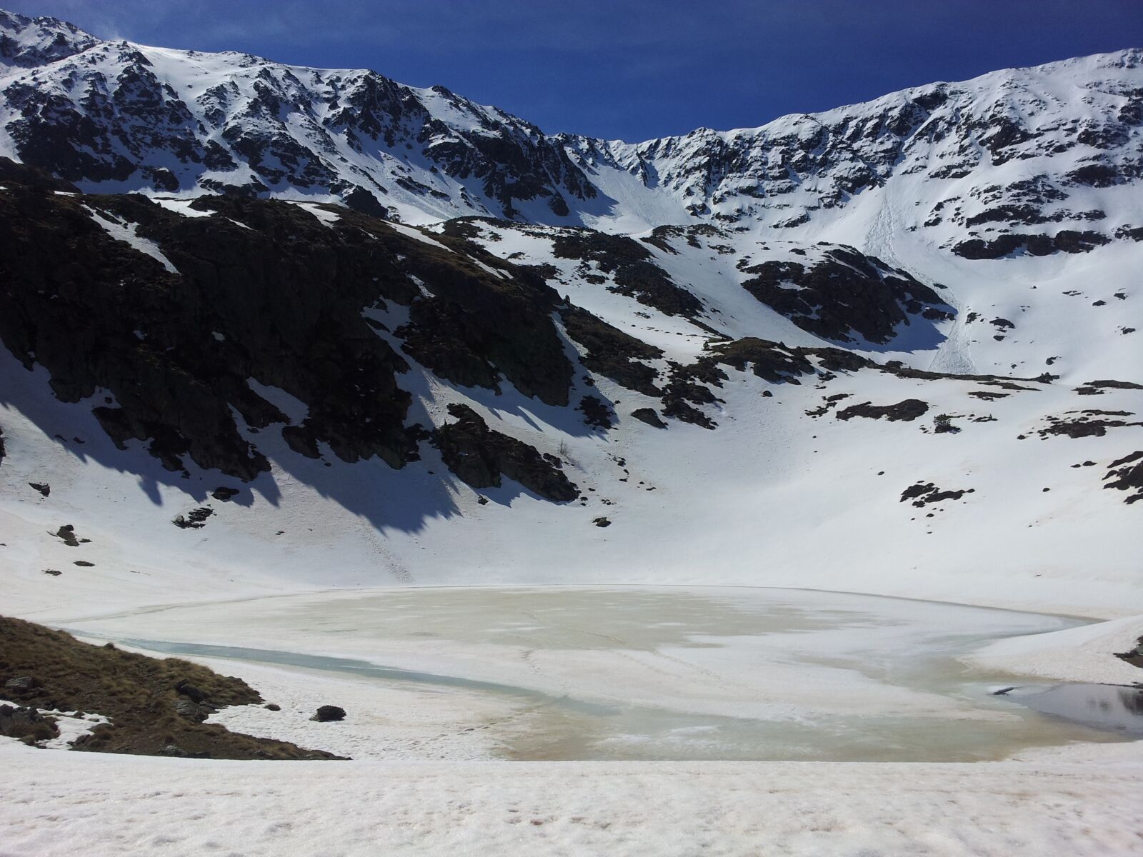 Samsung Galaxy Note sample photo. Lake, snow, mountains photography
