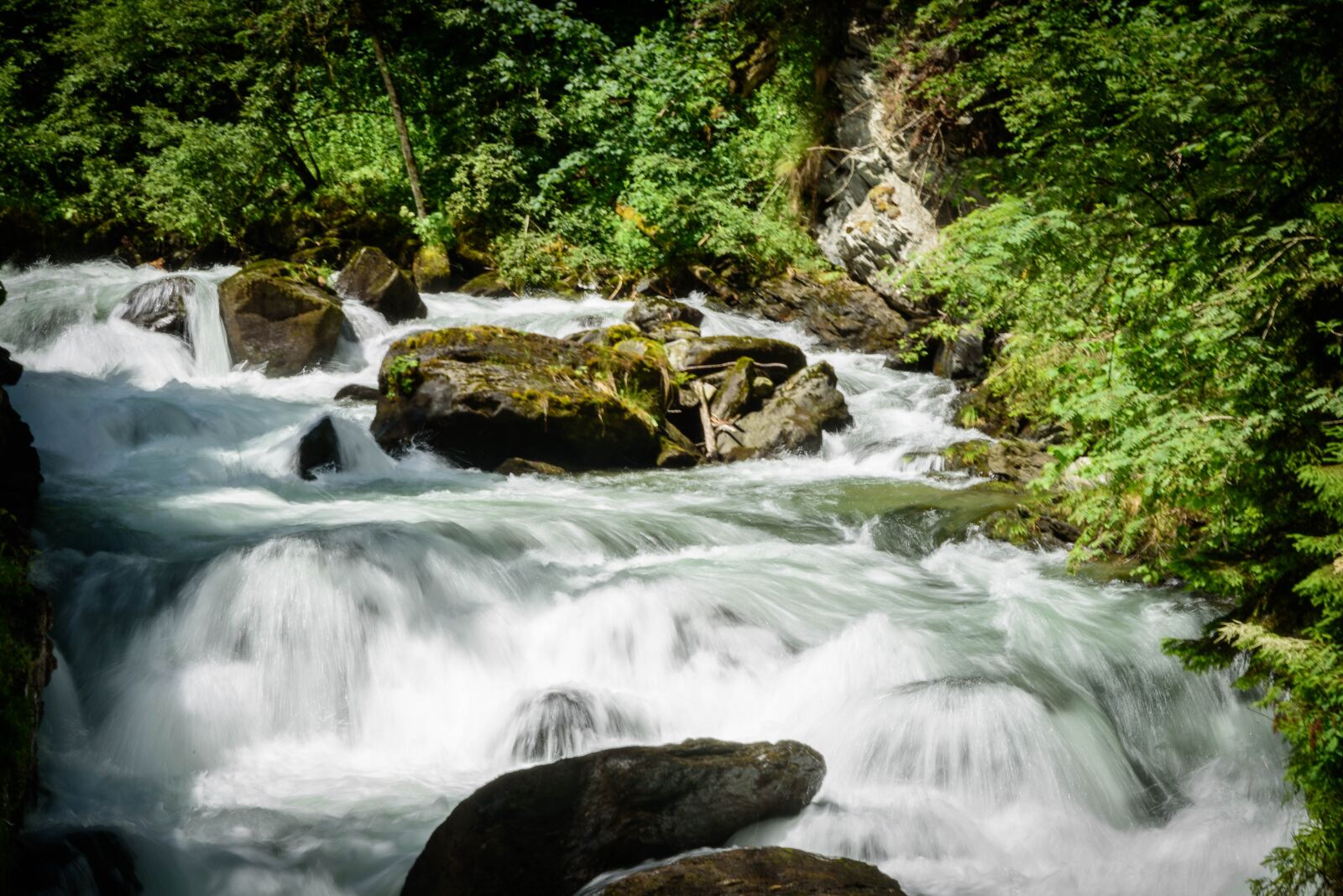 Nikon D750 sample photo. Waterfall, torrent, alpine photography