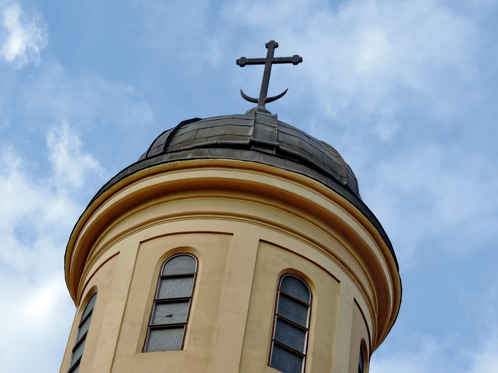 Nikon Coolpix P520 sample photo. Christianity, church tower, cross photography