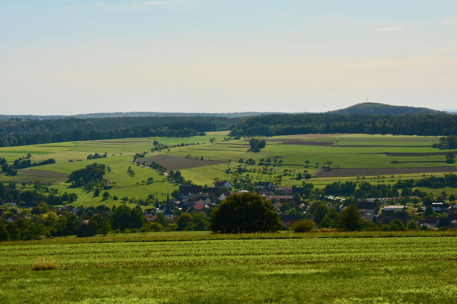 Nikon D7100 sample photo. Village, valley, church photography