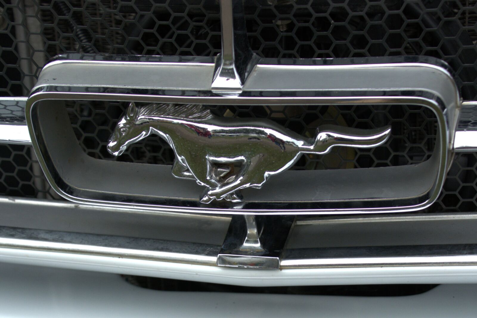 Nikon D5200 sample photo. Ford mustang, badge, grill photography