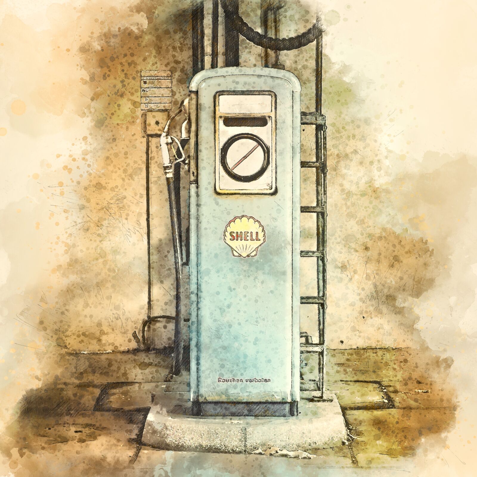 Olympus OM-D E-M10 sample photo. Gas pump, petrol stations photography