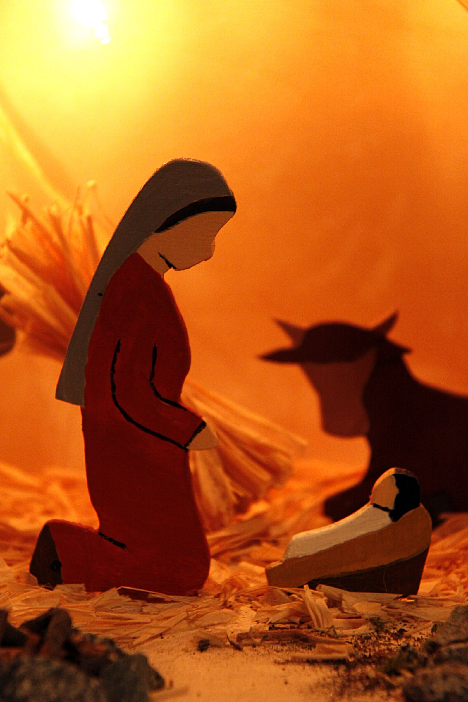 Canon EOS 50D sample photo. Crib, maria, christmas photography