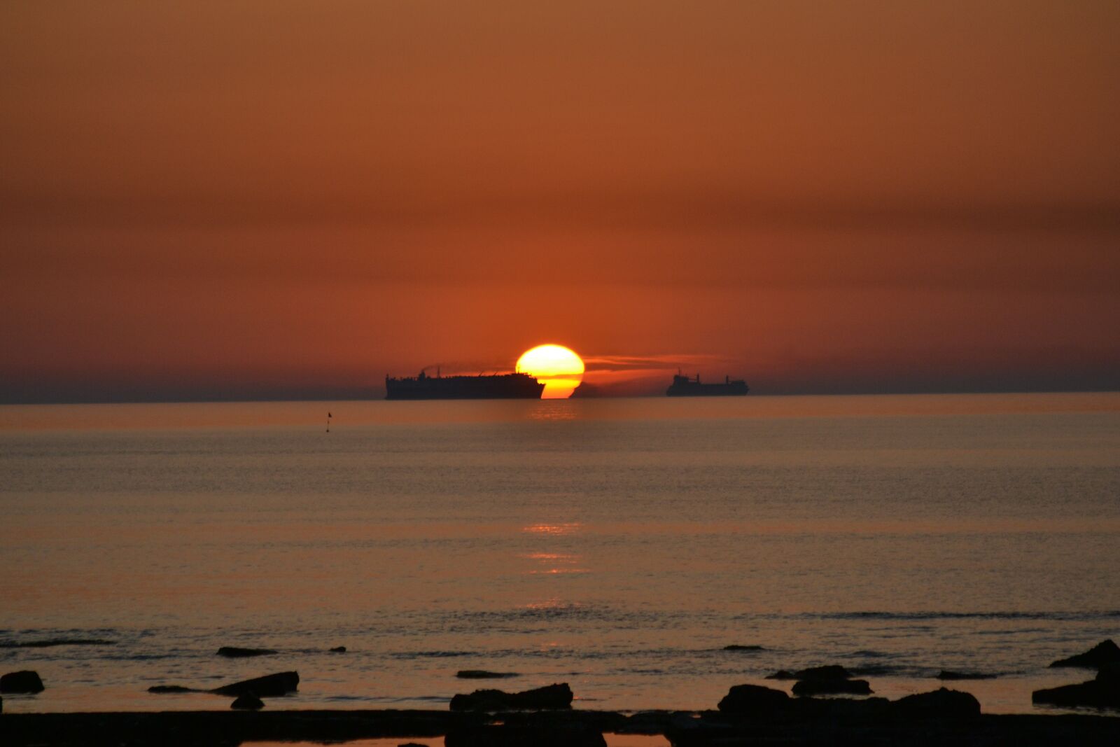Nikon D3100 sample photo. Sunset, ship, mediterranean photography