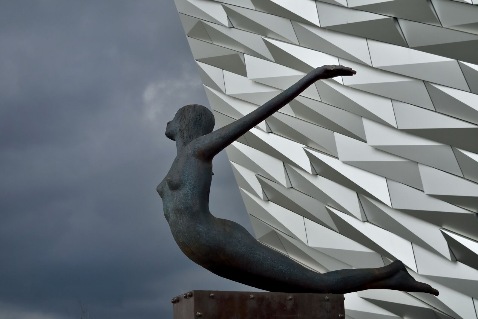 Nikon D5500 sample photo. Belfast, the titanic museum photography