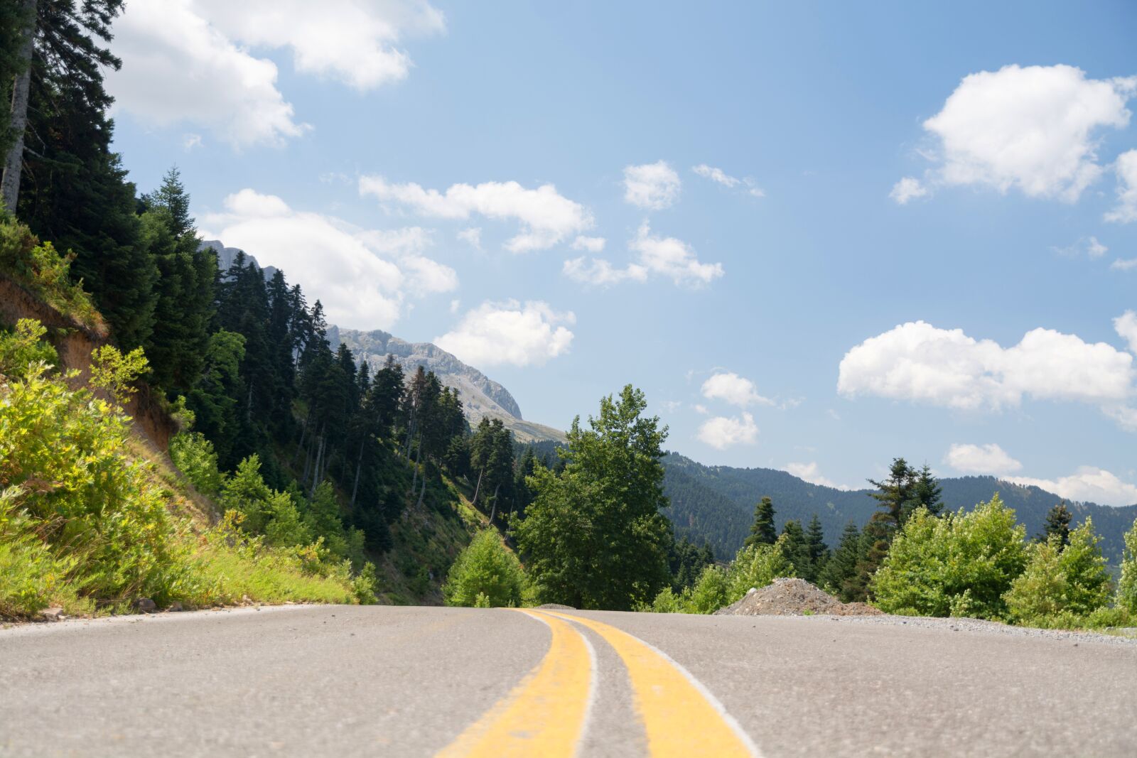 Nikon D7100 sample photo. Road, highway, mountains photography
