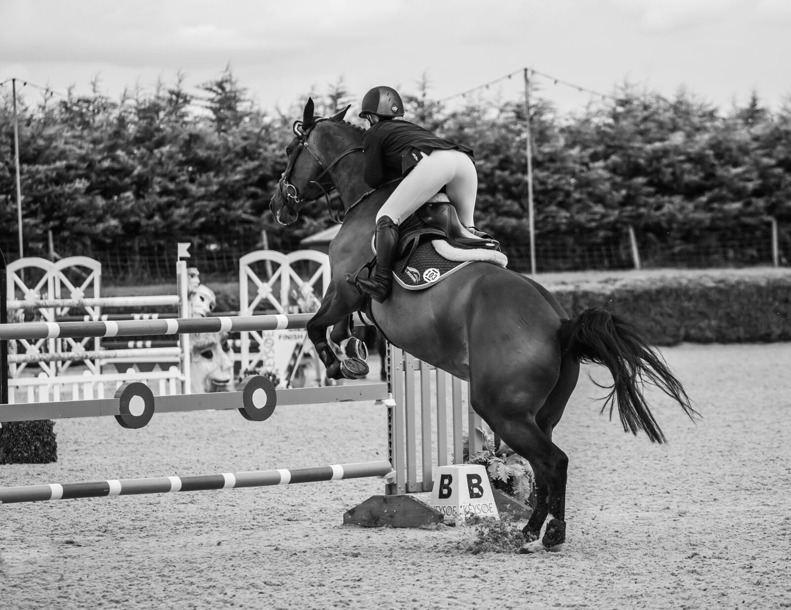 Canon EF 70-200mm F4L USM sample photo. Horse jumping, jumping, equestrian photography