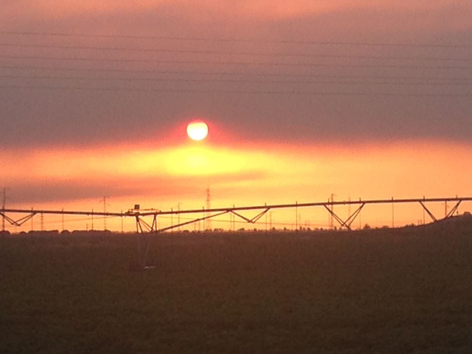 iPhone 5 back camera 4.12mm f/2.4 sample photo. Sunset, fields, cadiz photography