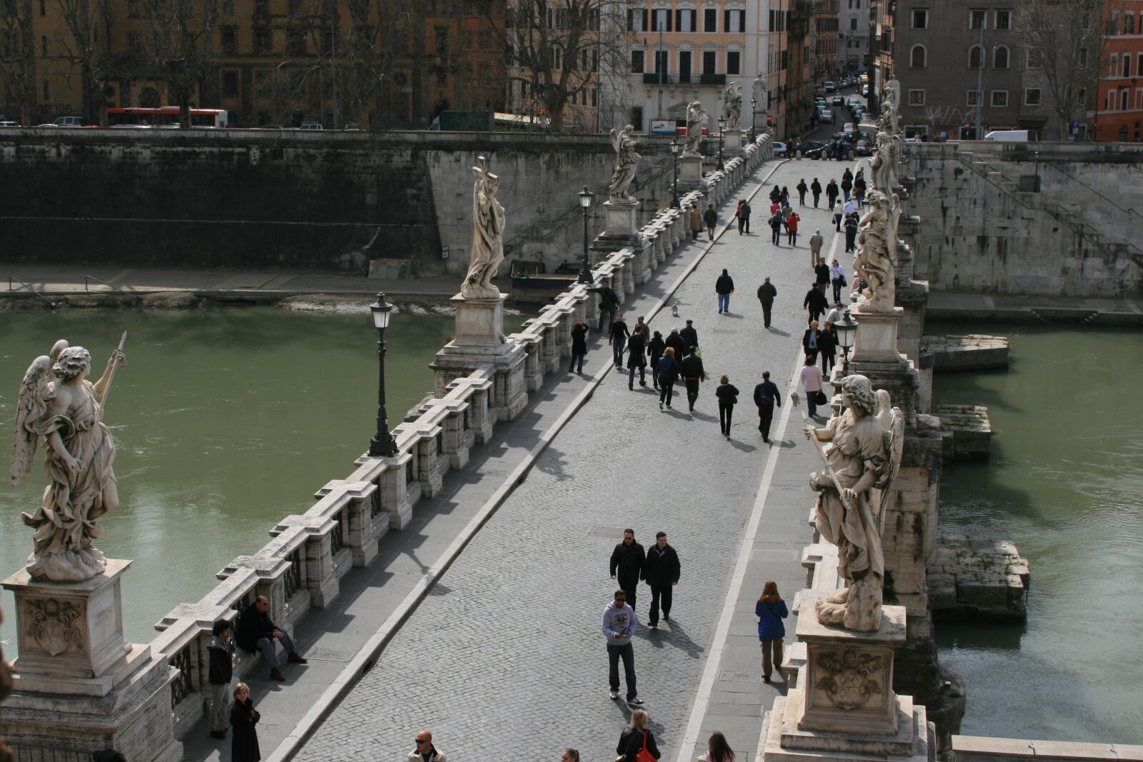 Canon EOS 400D (EOS Digital Rebel XTi / EOS Kiss Digital X) sample photo. Rome, bridge of angels photography