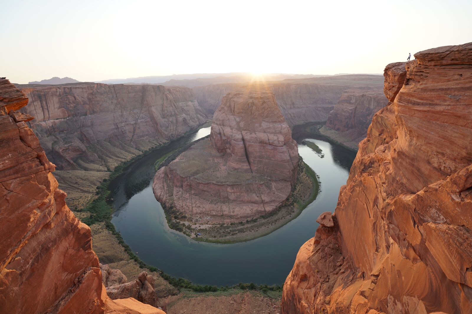 Sony a7R II + Sony Vario-Tessar T* FE 16-35mm F4 ZA OSS sample photo. Arizona, horseshoe bend, desert photography