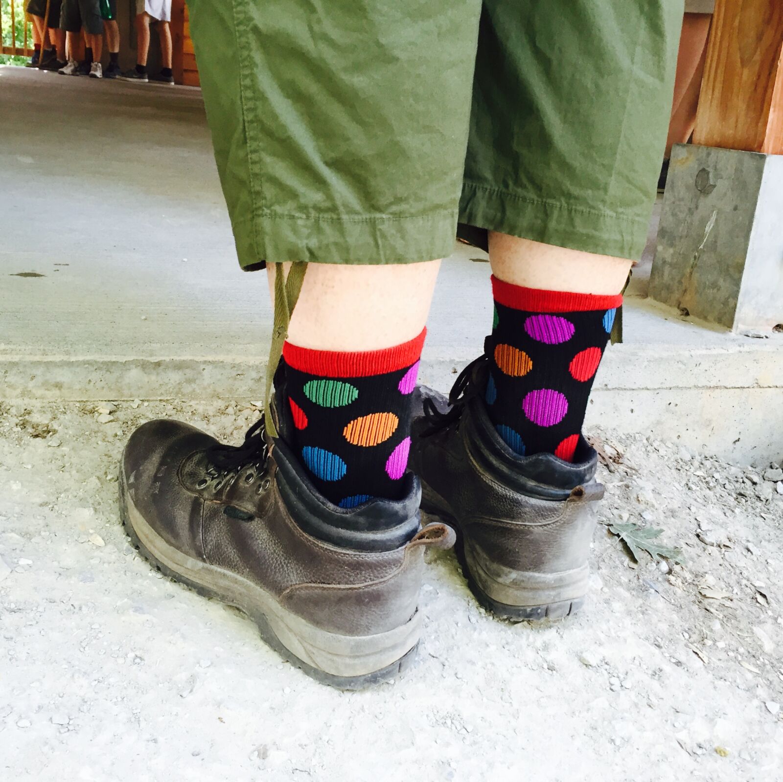 Apple iPhone 6 sample photo. Boots, socks photography