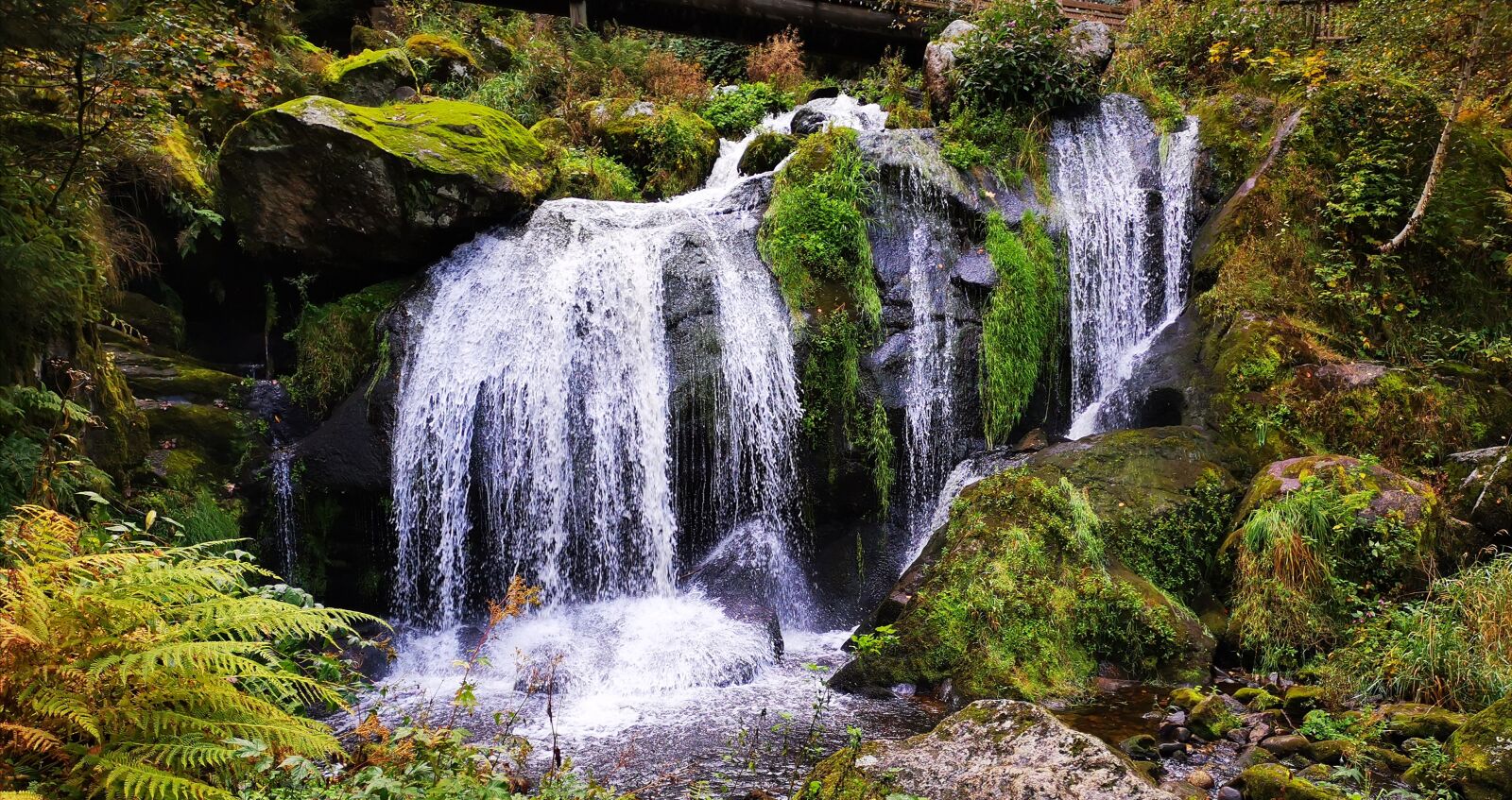 HUAWEI HMA-L29 sample photo. Waterfall, black forest, hiking photography