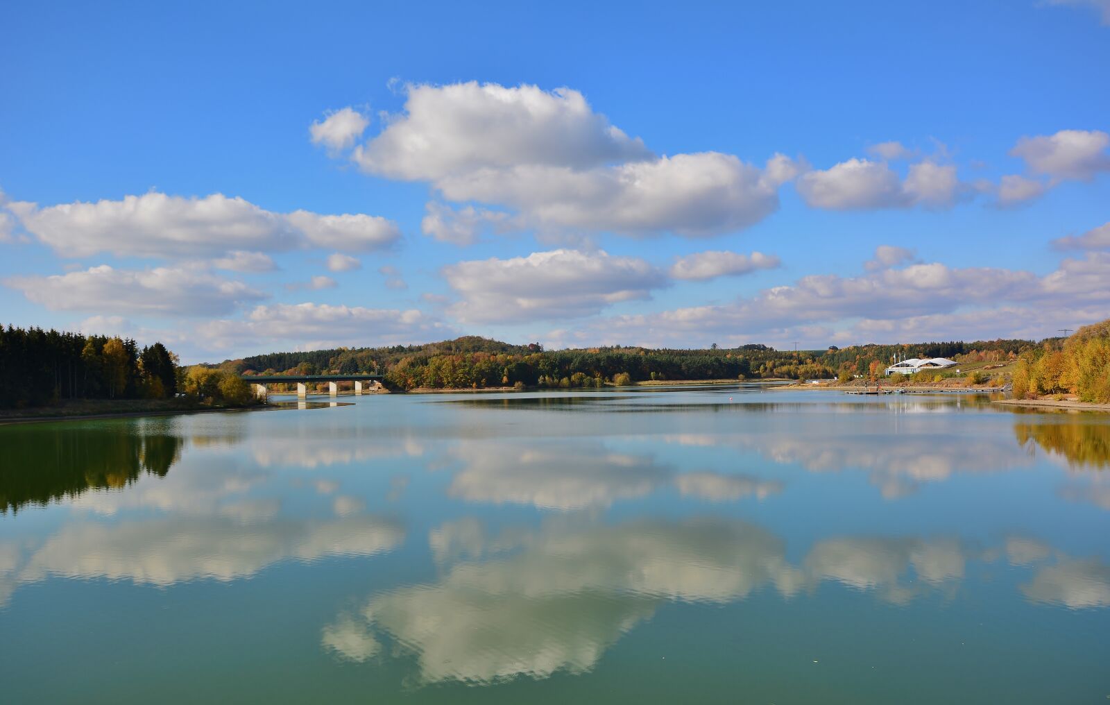 Nikon D5200 sample photo. Autumn, dam, panorama photography