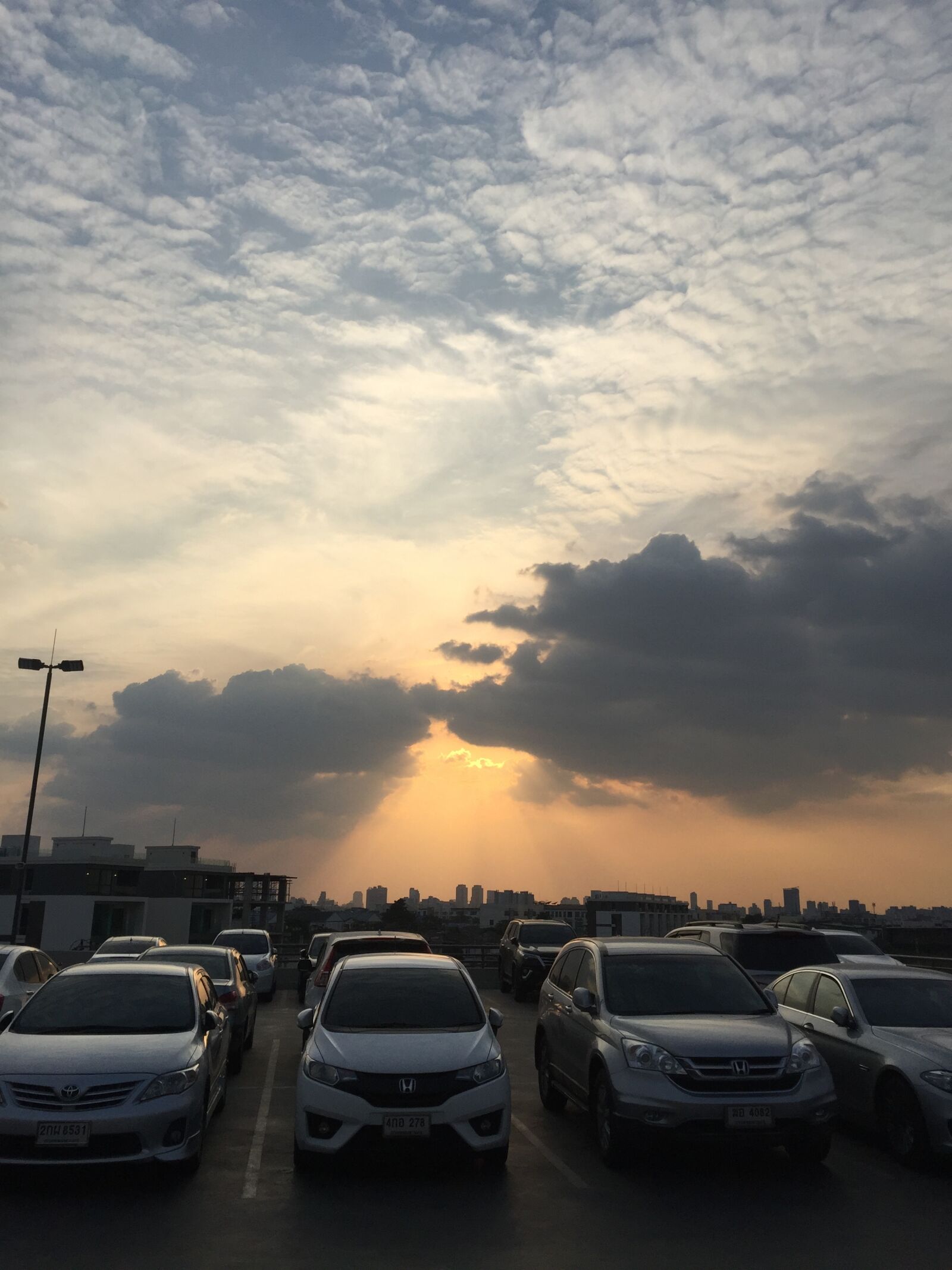 iPhone 6 Plus back camera 4.15mm f/2.2 sample photo. Honda, jazz, orange, sky photography