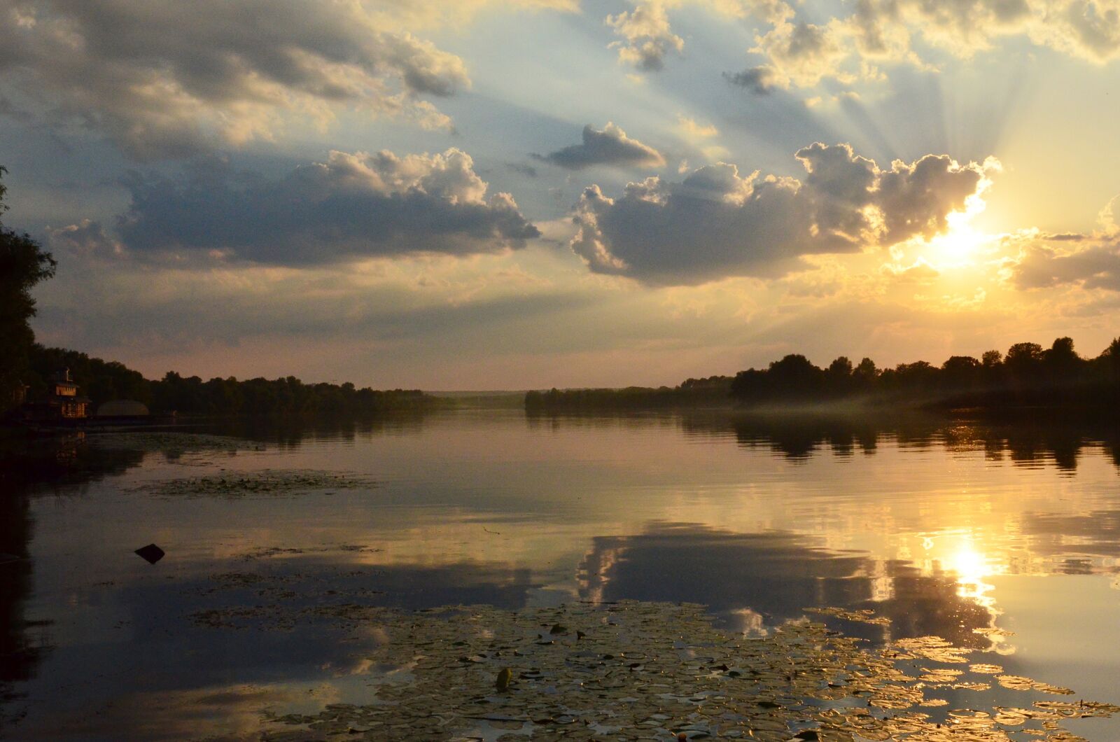 Nikon D5100 sample photo. Dnieper, river, sunset photography