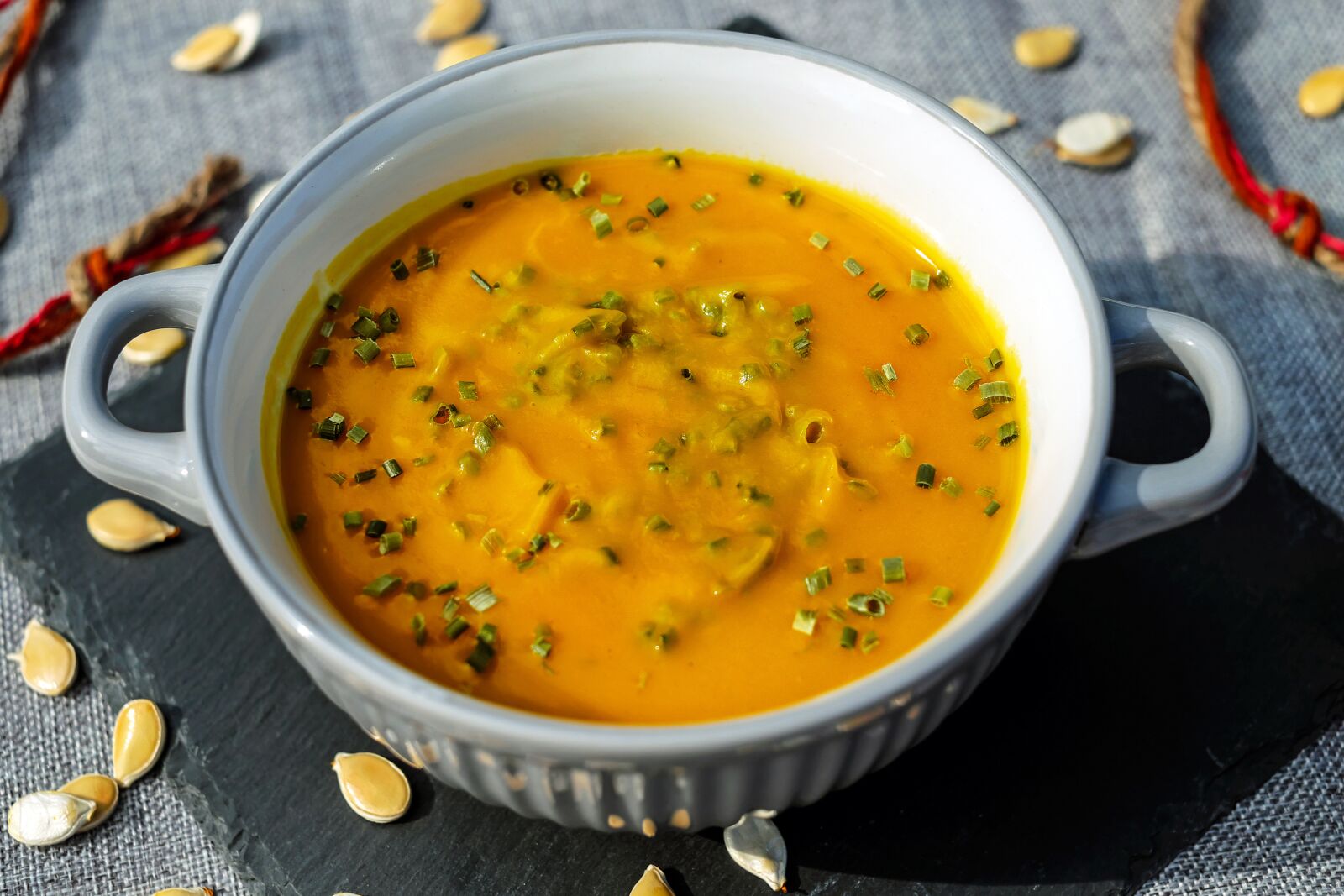 Fujifilm X-T10 + Fujifilm XF 35mm F1.4 R sample photo. Pumpkin soup, soup, orange photography