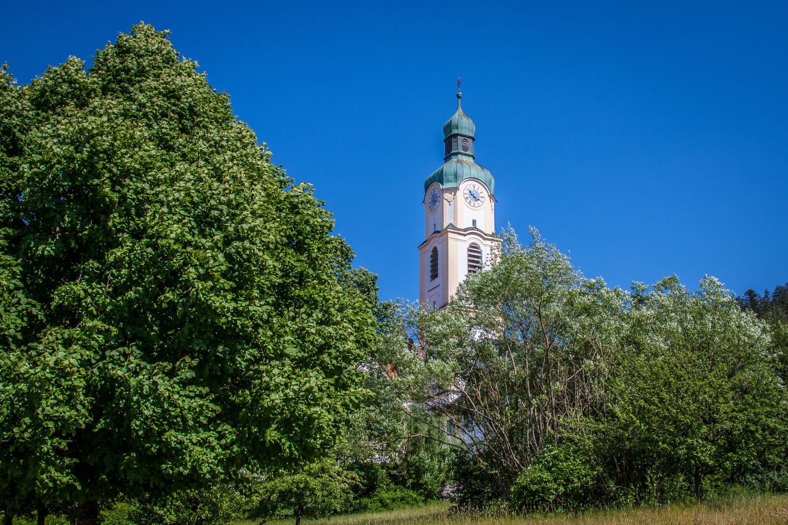 Canon EOS 50D + Canon EF 24-105mm F4L IS USM sample photo. Bavaria, village, church photography