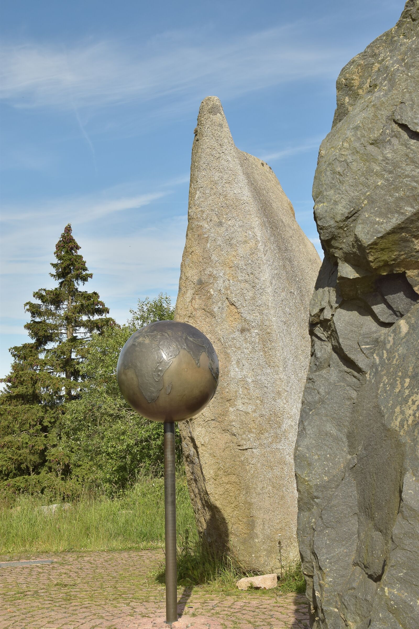 Nikon D5300 sample photo. Torfhaus, globe, stone photography