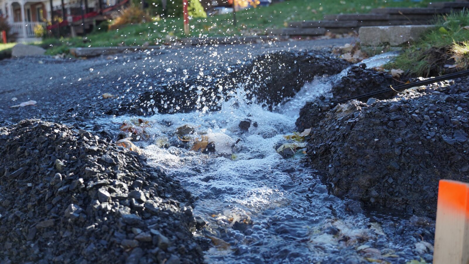 Sony a6500 sample photo. Outside, street, water photography