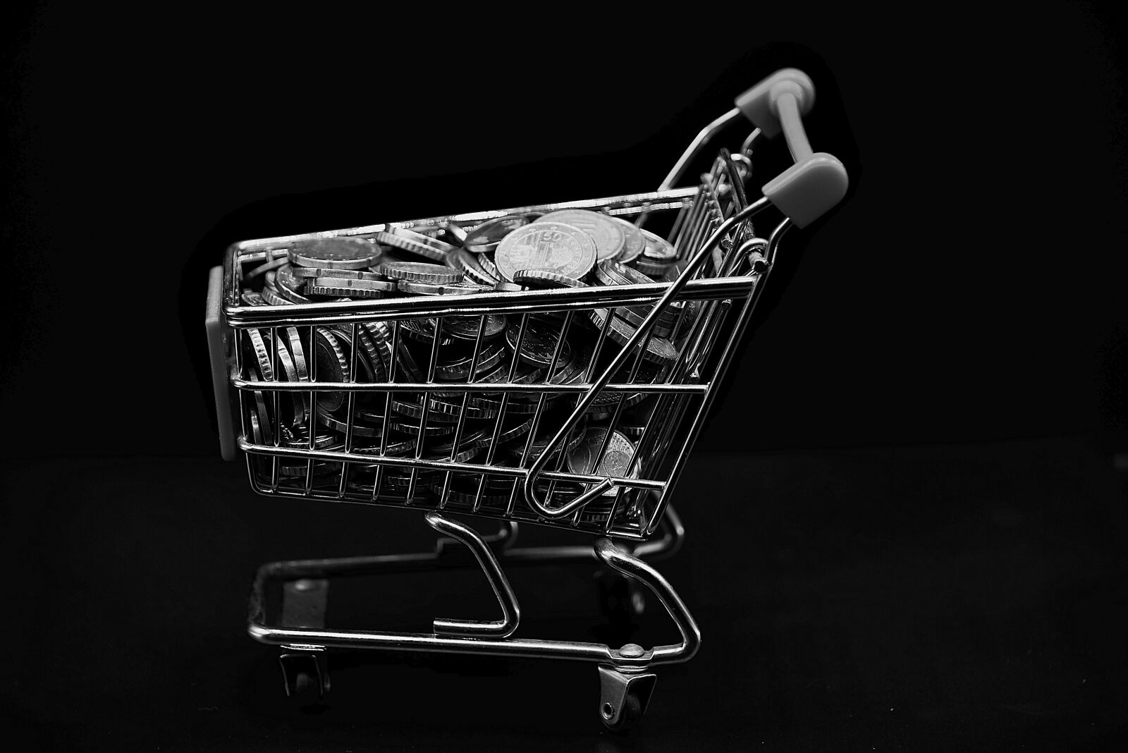 Nikon D750 sample photo. Shopping cart, s w photography