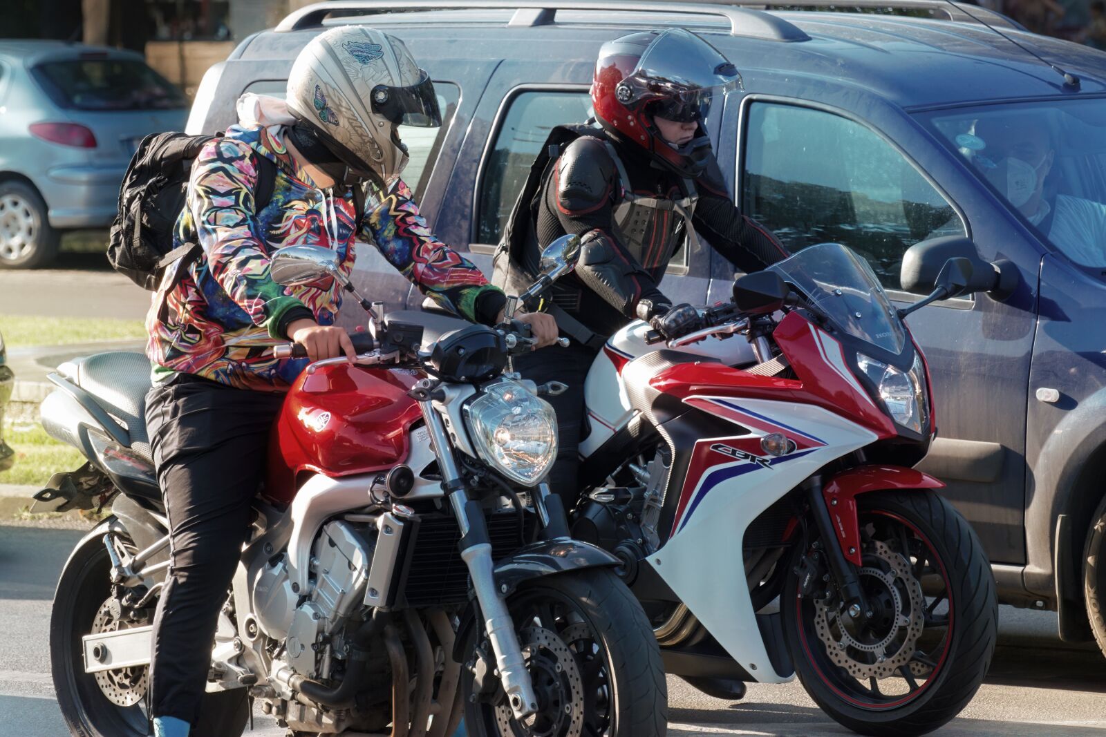 Nikon D5300 sample photo. Motorcyclists, motorcycles, people photography
