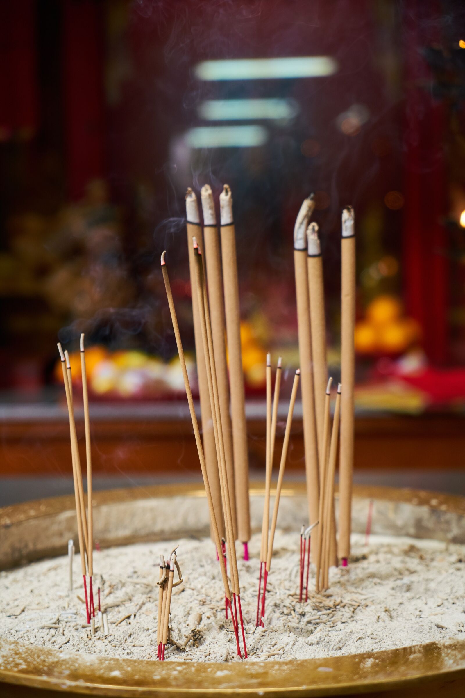 Sony a7R II sample photo. Incense, religion, worship photography