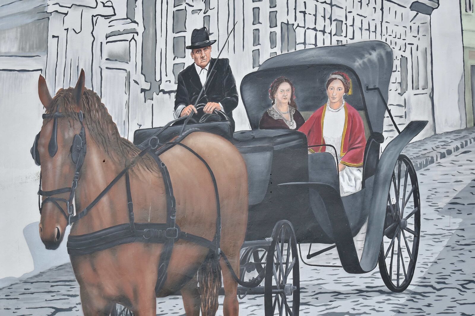 Nikon D5500 sample photo. Graffiti, carriage, cart, cavalry photography