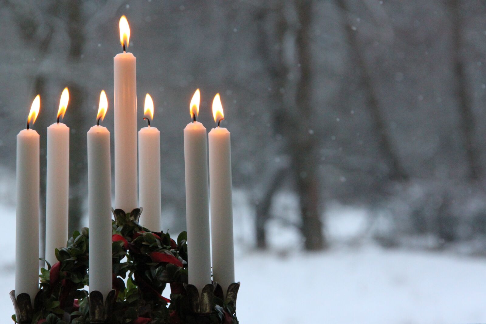 Canon EOS 500D (EOS Rebel T1i / EOS Kiss X3) sample photo. Candlelight, winter, flame photography