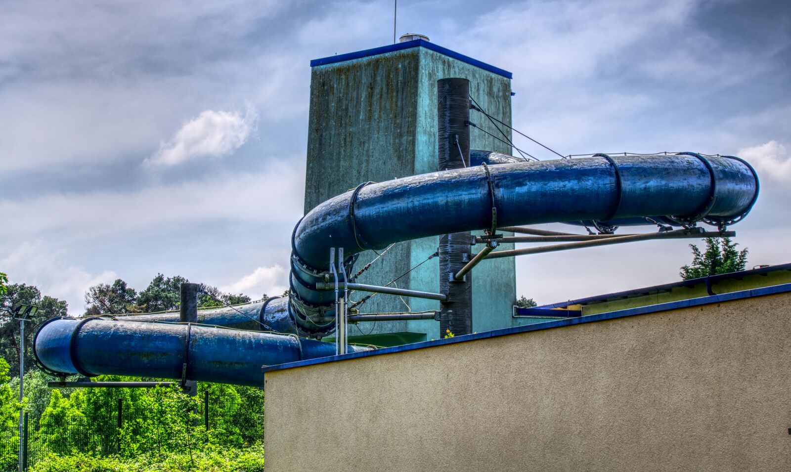 Sony a6000 sample photo. Water slide, swimming pool photography