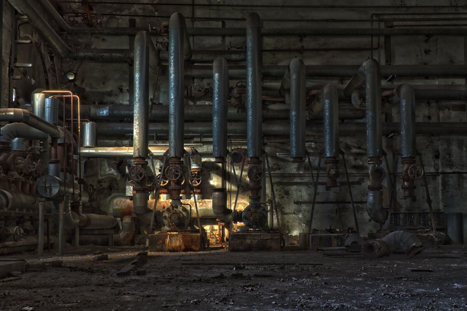 Olympus OM-D E-M10 sample photo. Lost places, hall, factory photography
