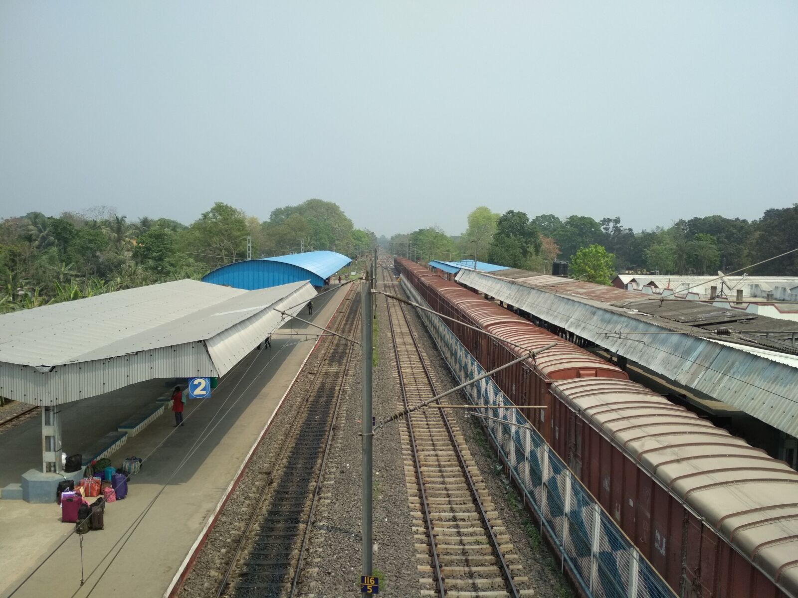 Xiaomi Redmi 4X sample photo. Railway, railway station, landscape photography