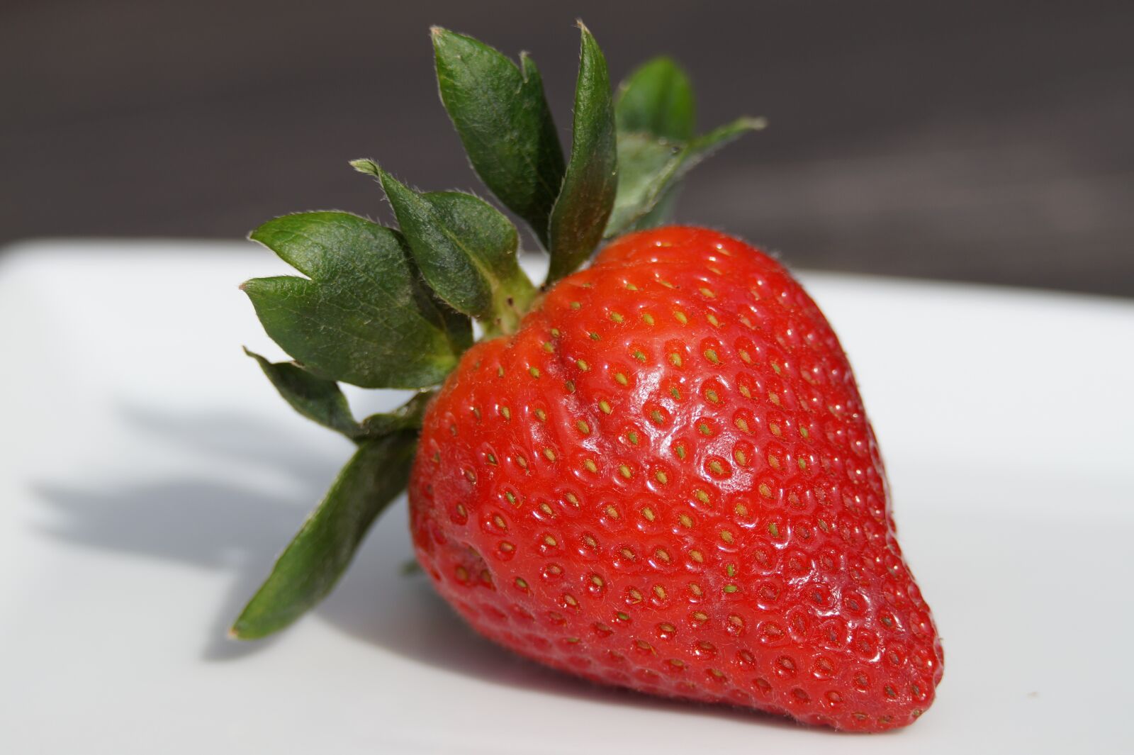 Sony SLT-A58 + Minolta AF 100mm F2.8 Macro [New] sample photo. Fruit, strawberry, eat photography