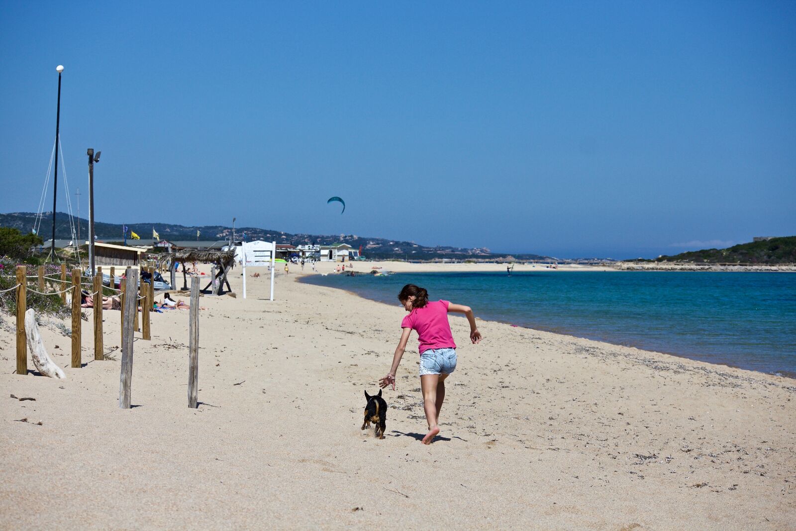 Canon EOS M sample photo. Girl, dog, beach photography