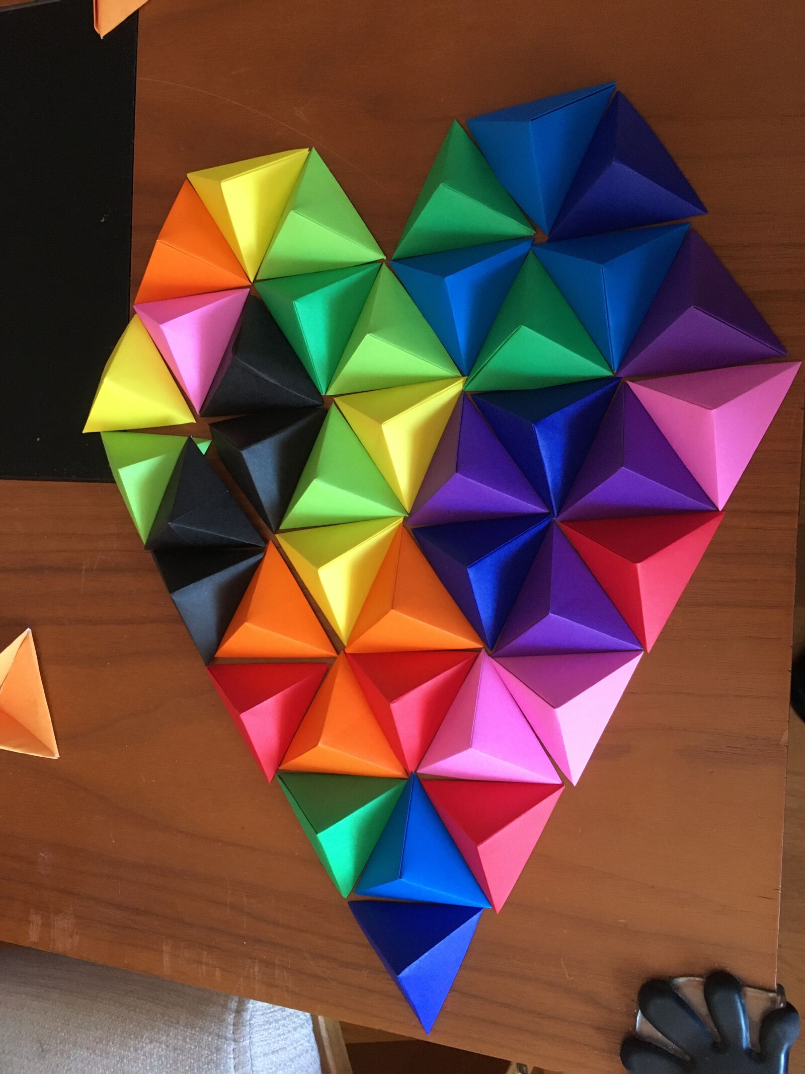 iPhone SE back camera 4.15mm f/2.2 sample photo. Triangles, colors, geometry photography