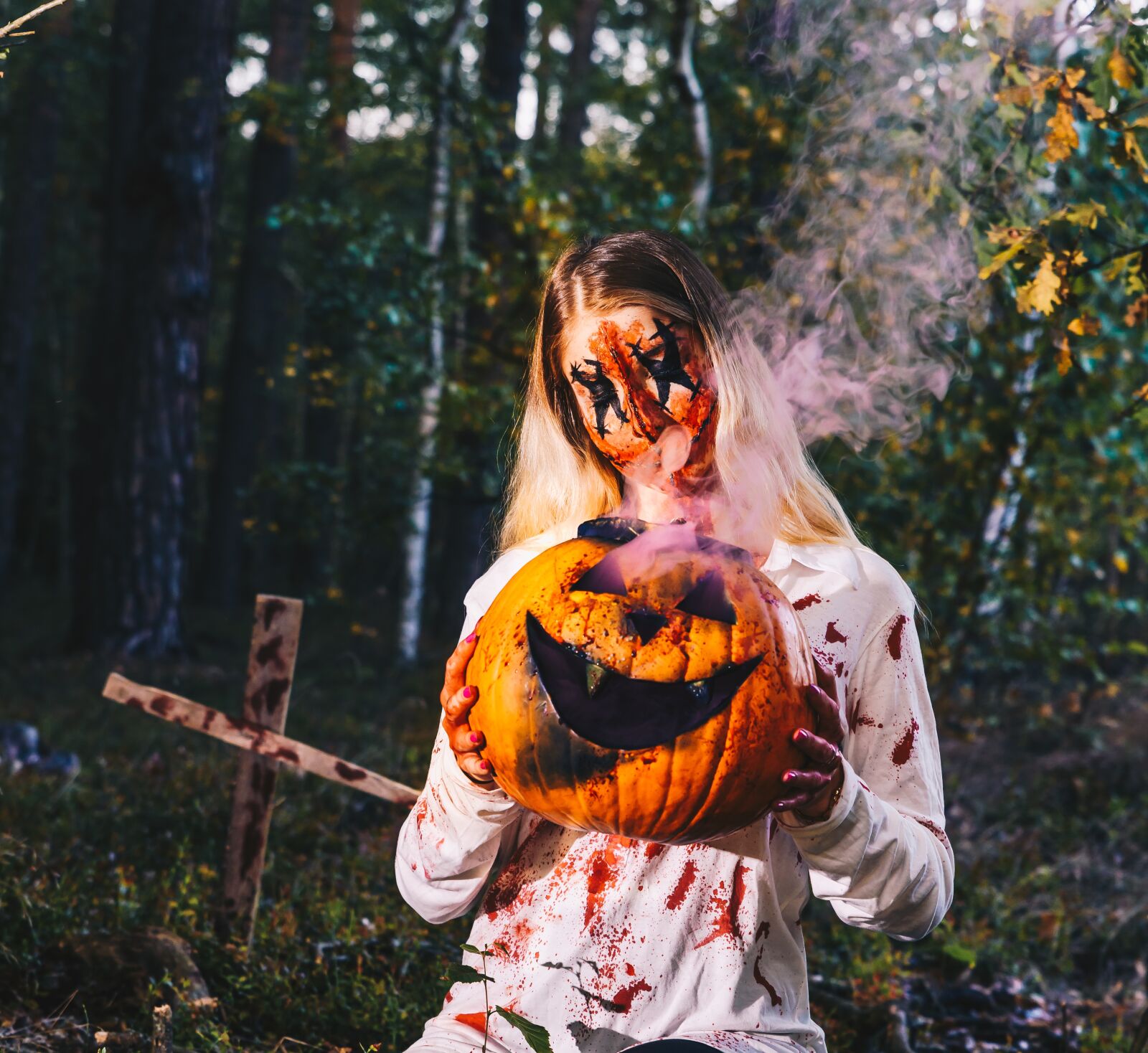 Nikon D810 sample photo. Tree, halloween, forest photography