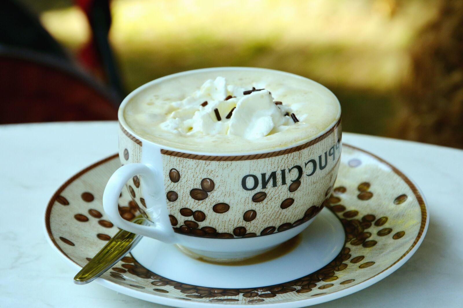 Nikon D5200 sample photo. Cup, cappuccino, cream, foam photography