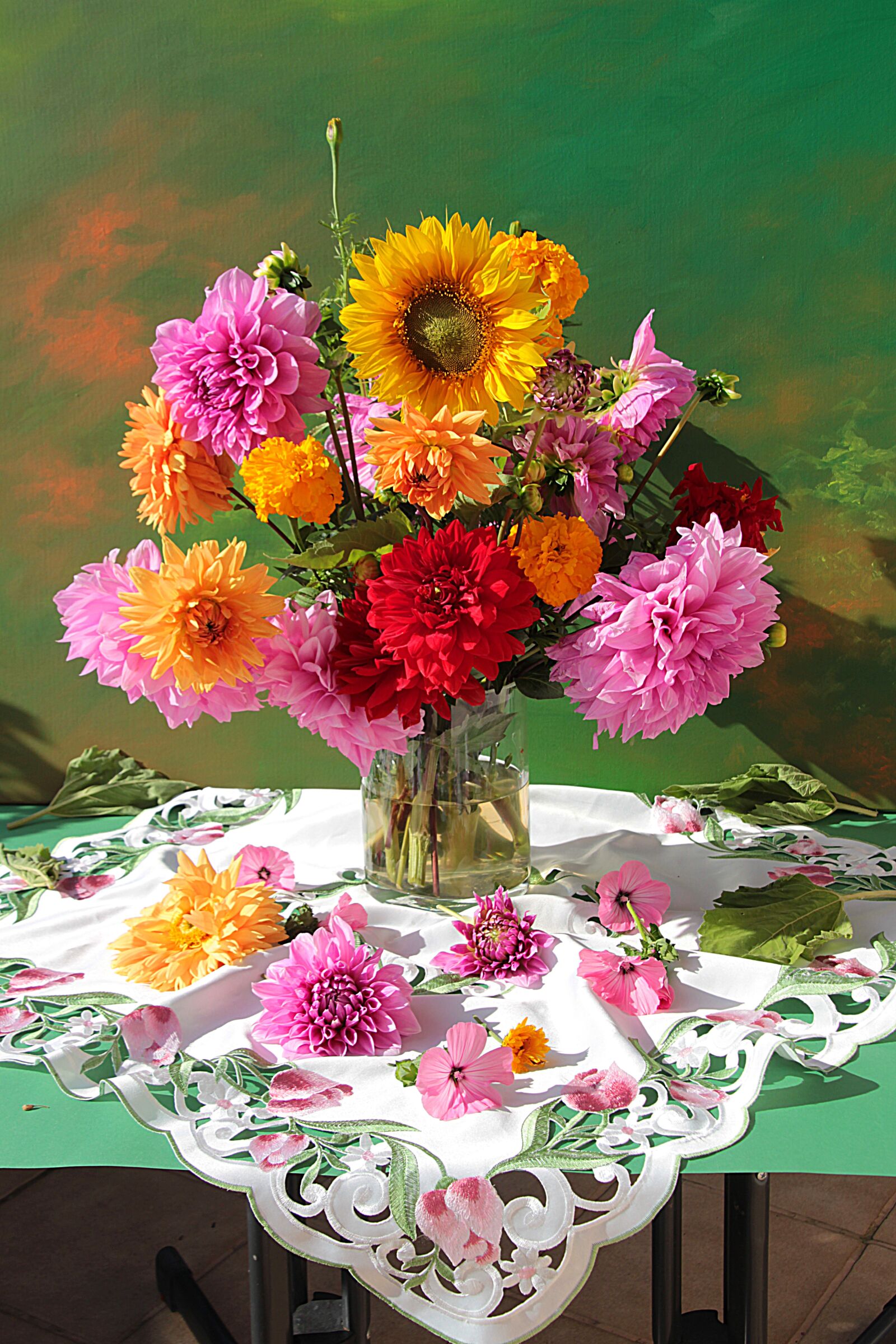 Canon EOS 700D (EOS Rebel T5i / EOS Kiss X7i) sample photo. Still life, dahlias, blossom photography