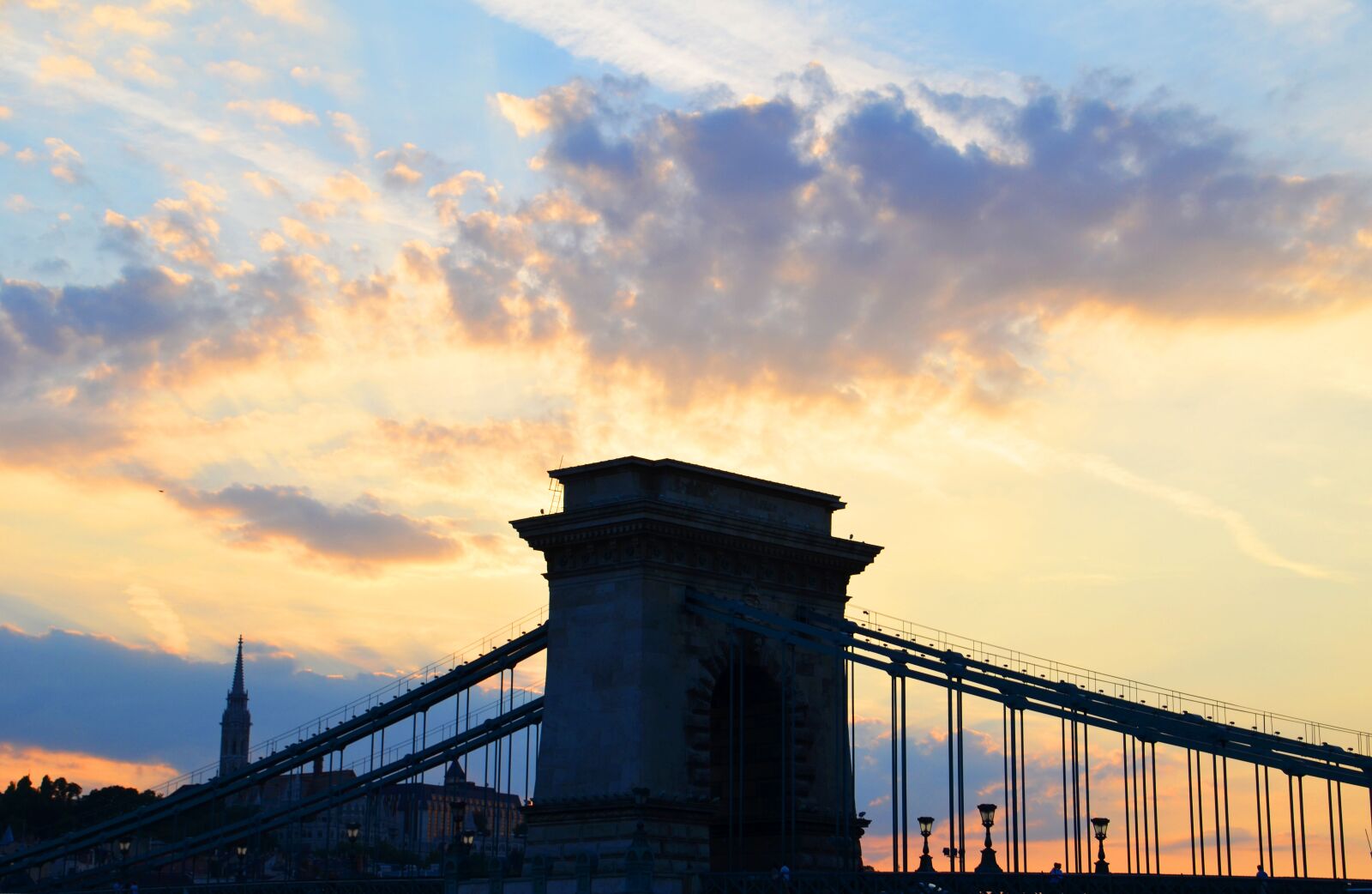 Nikon D7000 sample photo. Bridge, sunset, clouds photography
