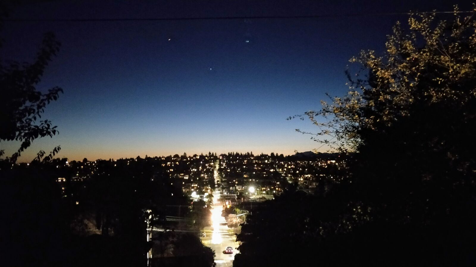 OnePlus 5 sample photo. Dusk, lights, night, stars photography