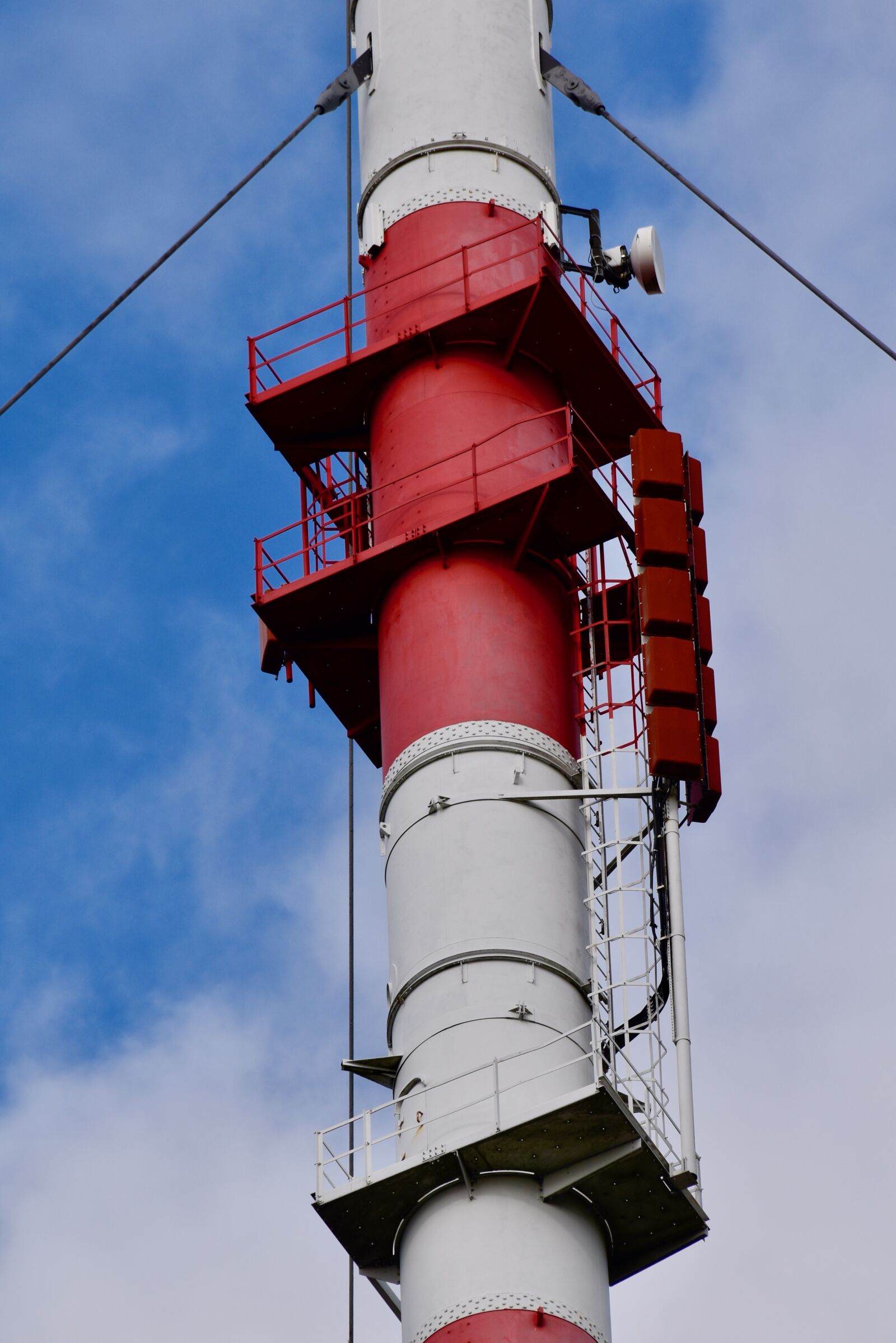 Nikon D5600 sample photo. Mast, mat antenna, staircase photography