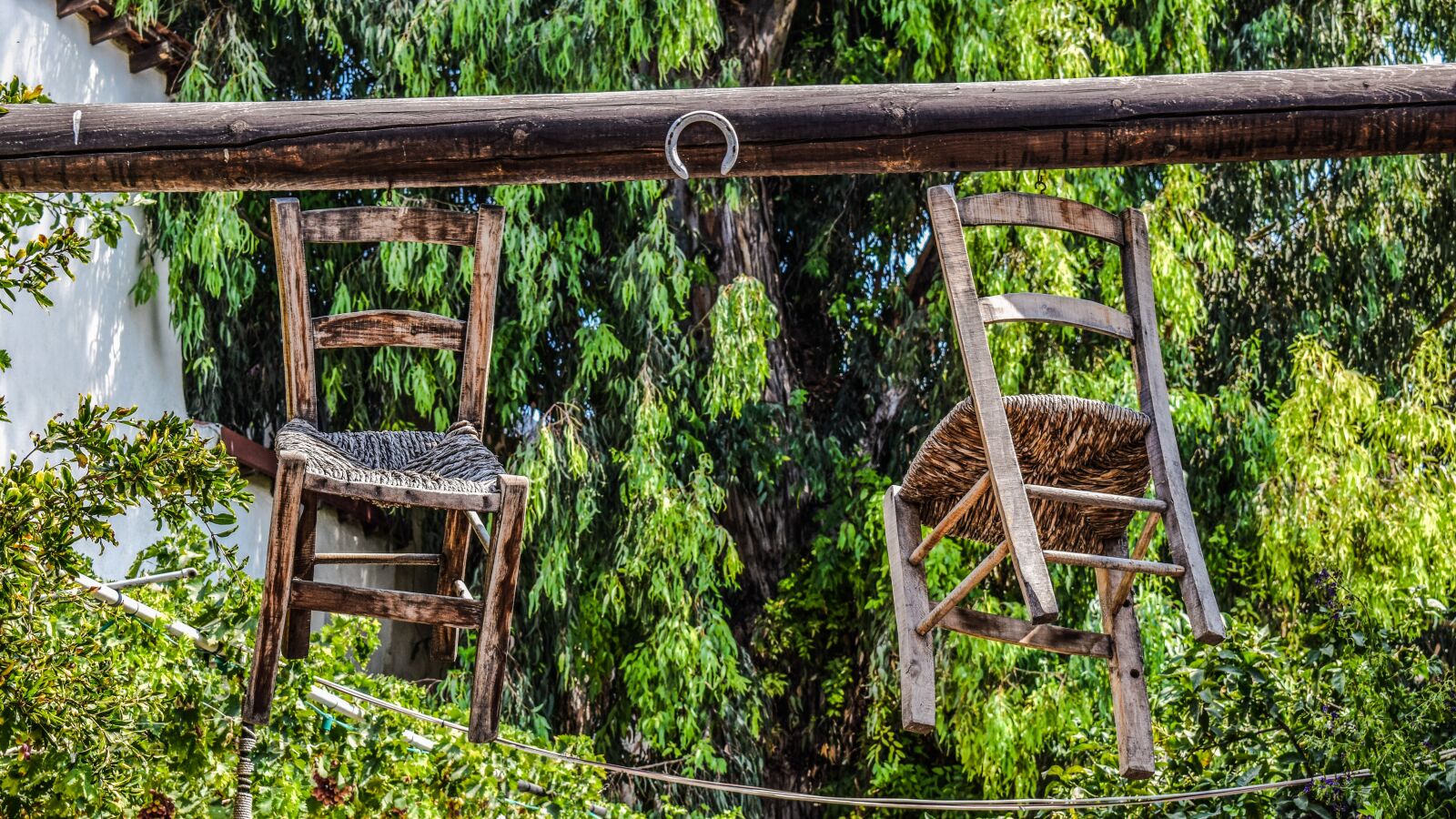 Nikon D3300 sample photo. Chairs, hanging, decoration photography