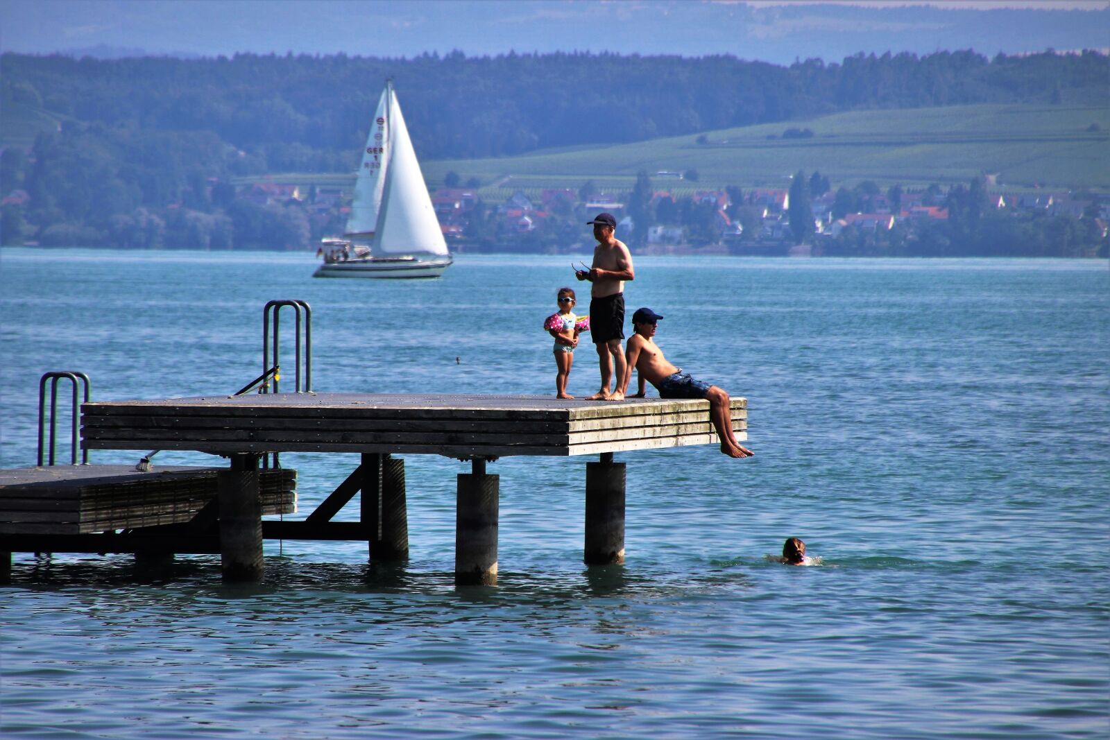 Canon EOS 80D sample photo. Platform, the pier, lake photography