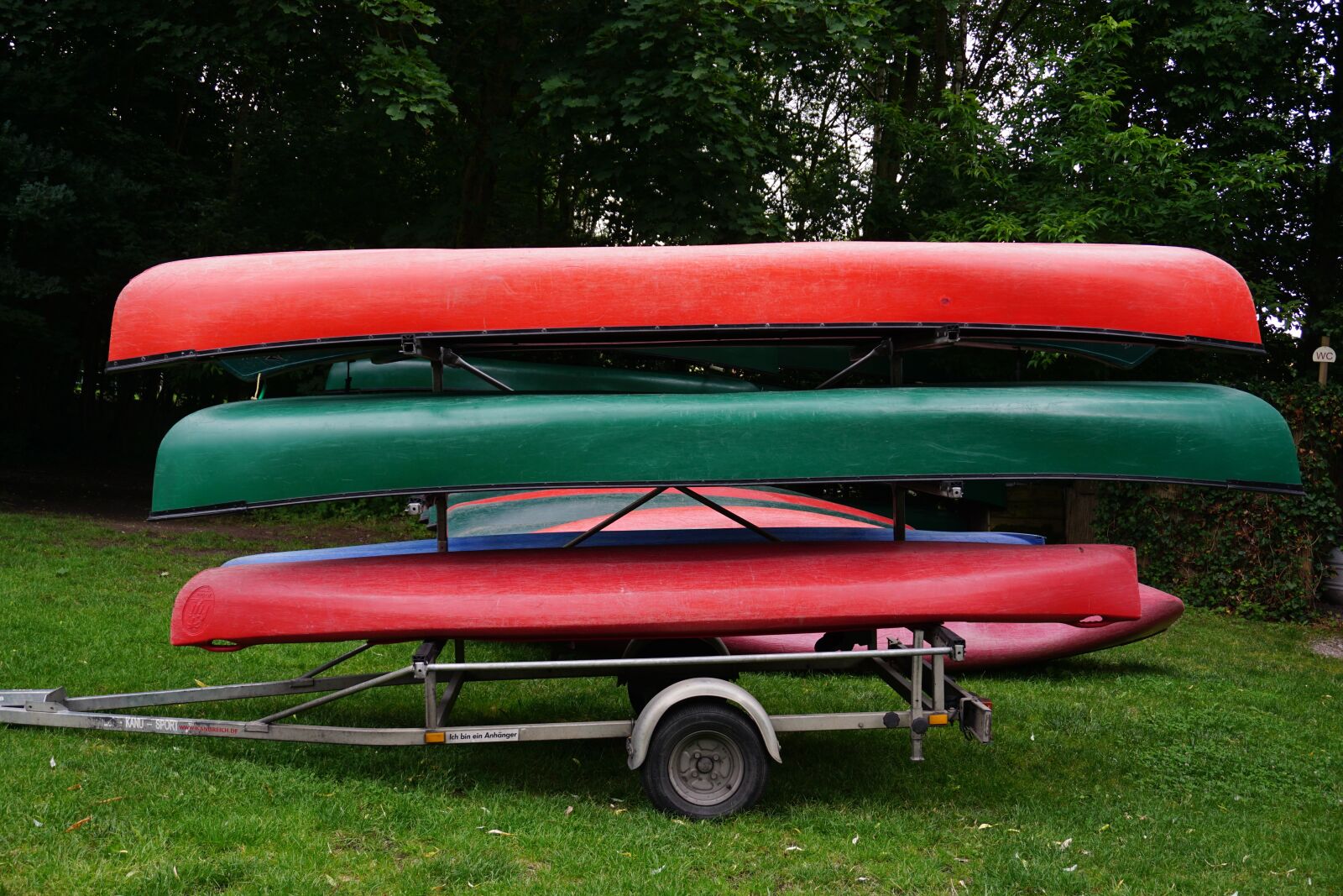 Sony a6000 sample photo. Canoeing, boat trailer, transport photography