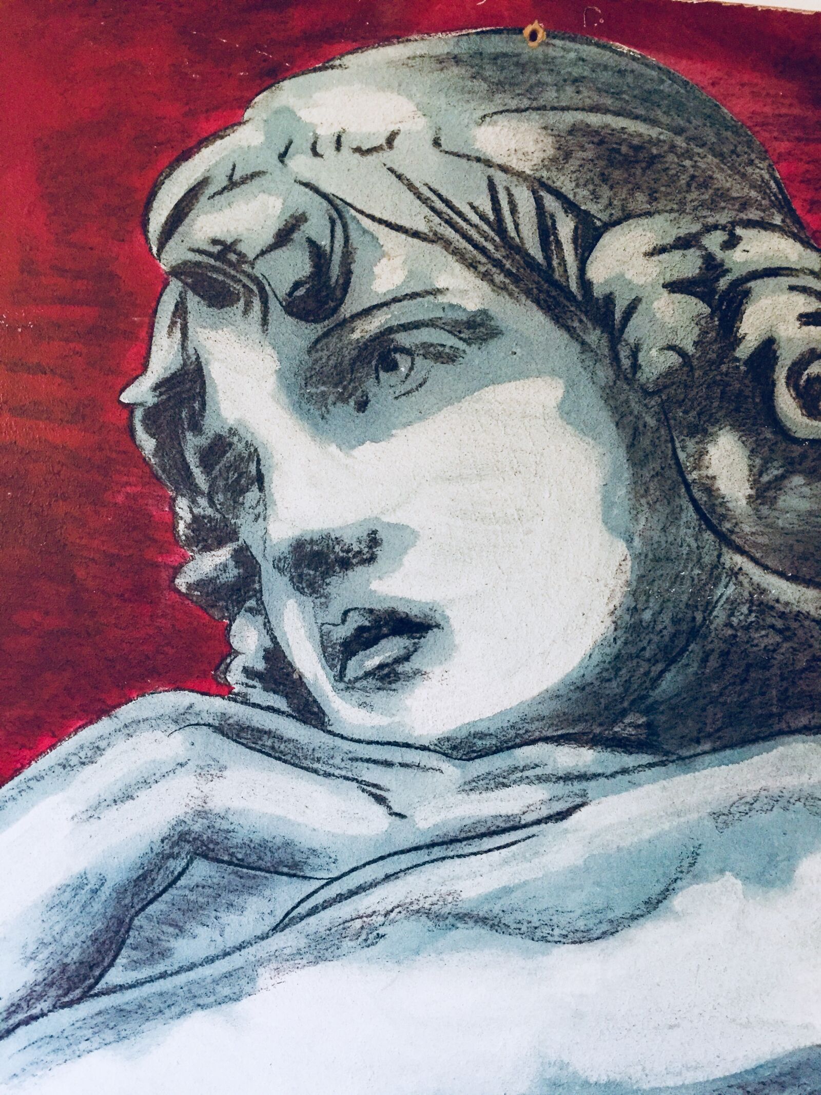 iPhone 6 back camera 4.15mm f/2.2 sample photo. Angel, drawing, painting photography