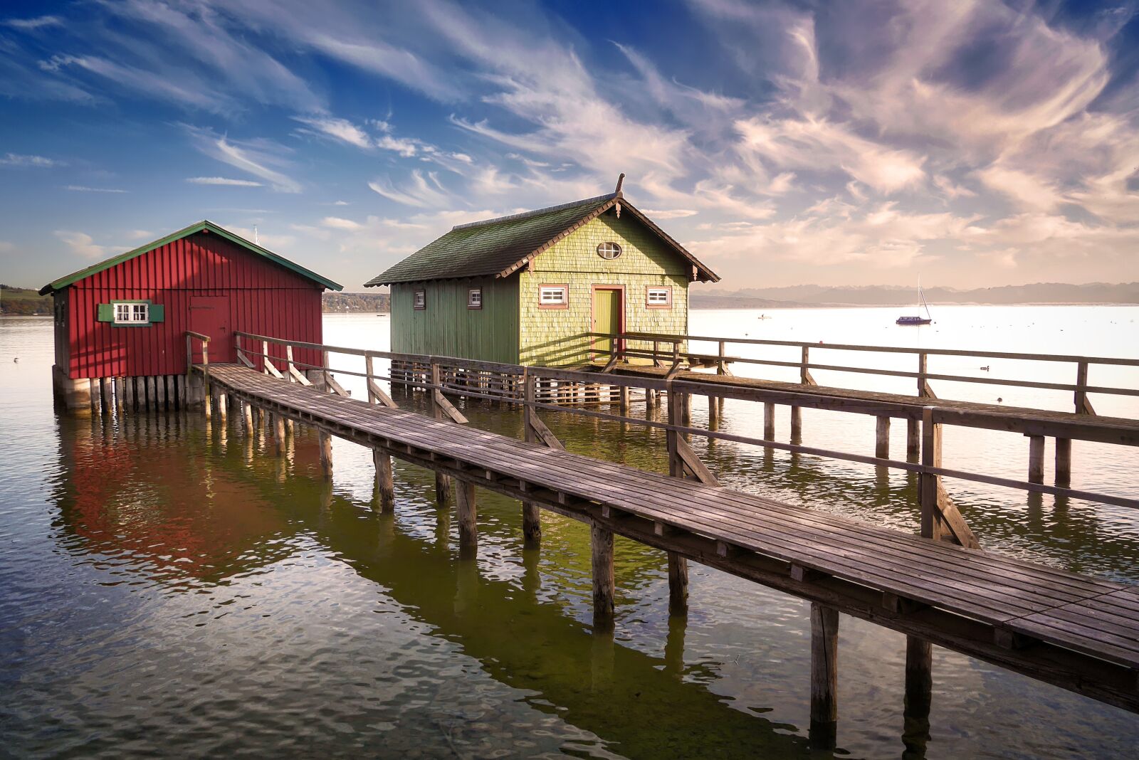 Panasonic Lumix DMC-GX7 sample photo. Ammersee, lake, boat photography