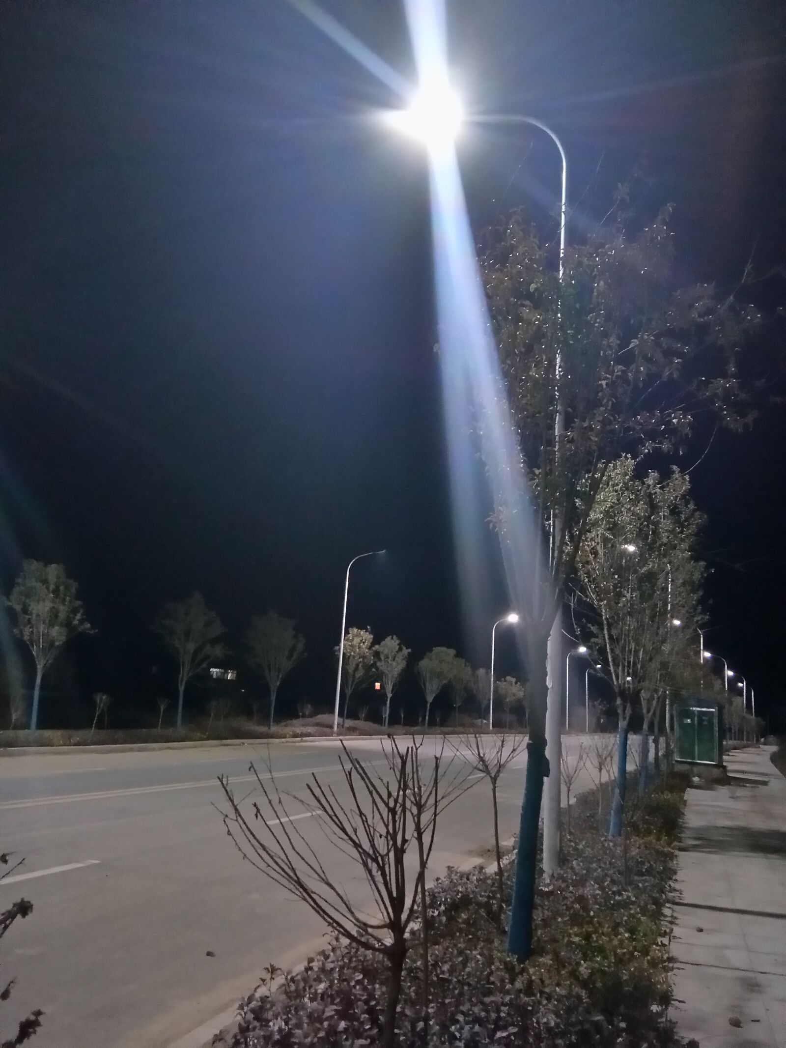 vivo PD1612 sample photo. Street lamp, light, night photography
