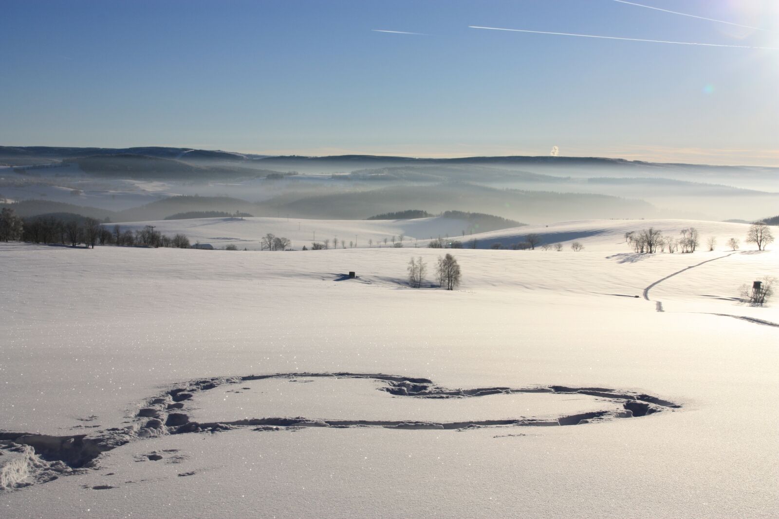 Canon EOS 450D (EOS Rebel XSi / EOS Kiss X2) sample photo. Winter, ore mountains, snow photography